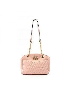 Gucci Gucci GG Marmont Shoulder Bag/Handbag, Leather, Women's, Pink, 443501 (view 1)
