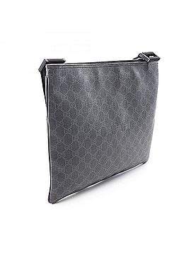 Gucci Gucci GG Supreme Shoulder Bag/Handbag, Coated Canvas and Leather, Men's/Women's, Black/Gray, 162904 (view 2)