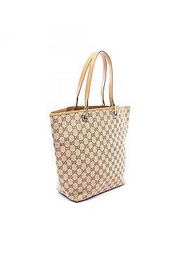 Gucci Gucci GG Canvas Tote Bag Handbag Leather Women's Beige/Brown 002 1098 (view 2)
