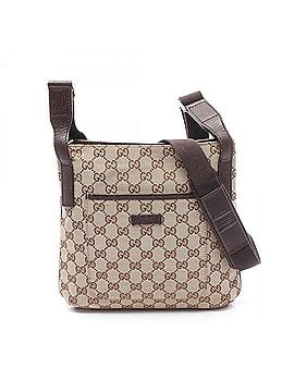 Gucci Gucci GG Canvas Shoulder Bag/Handbag, and Leather, Women's, Beige/Brown, Item No. 122793 (view 1)