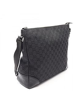 Gucci Gucci GG Canvas Shoulder Bag/Handbag, and Leather, Men's Women's, Black, 110054 (view 2)
