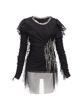Faith Connexion Faith Connexion Mesh Overlay Chain Crystal Top (view 1)