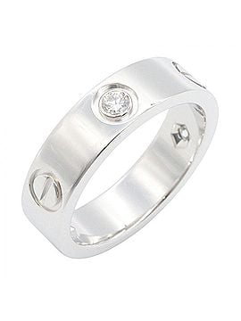 Cartier Cartier Love Ring 3PD - 18K White Gold (18KWG) Diamond Men's &amp; Women's Silver Tone Clear B4032500 (view 1)