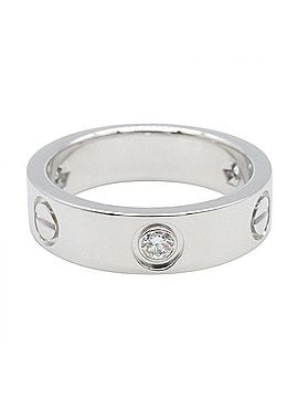 Cartier Cartier Love Ring 3PD - 18K White Gold (18KWG) Diamond Men's &amp; Women's Silver Tone Clear B4032500 (view 2)