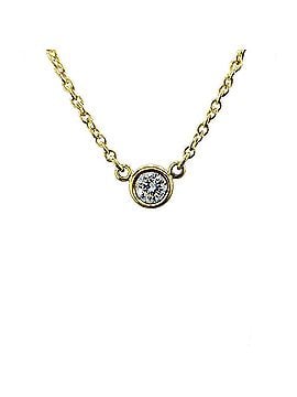 Tiffany & Co. Tiffany &amp; Co. By the Yard Necklace 18K Yellow Gold Pendant with 1 Diamond (Women's) (view 2)