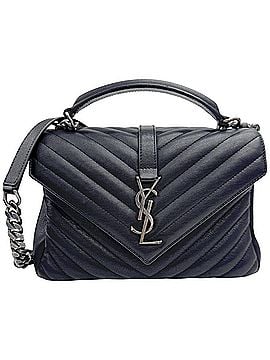 Saint Laurent SAINT LAURENT Monogram College Chain Shoulder Bag 487213 Calfskin Black Women's (view 1)