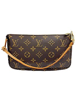 Louis Vuitton LOUIS VUITTON Louis Vuitton Monogram Pochette Accessoires M51980 Pouch Handbag Brown Leather Women's Men's (view 2)