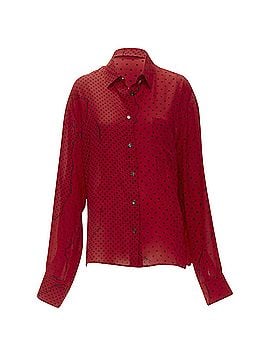 Haider Ackermann Haider Ackermann polka dot print relaxed oversized shirt (view 1)