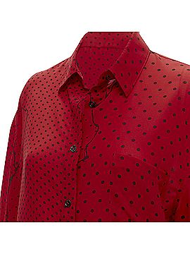 Haider Ackermann Haider Ackermann polka dot print relaxed oversized shirt (view 2)