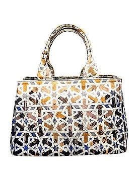 Prada PRADA Canapa Medium Canvas Handbag/Tote Bag (Orange/Blue) - Men's &amp; Women's (view 1)