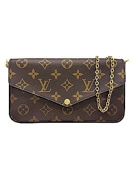 Louis Vuitton LOUIS VUITTON M61276 Pochette Felicie Monogram Fuchsia Shoulder Bag Brown Women's (view 1)