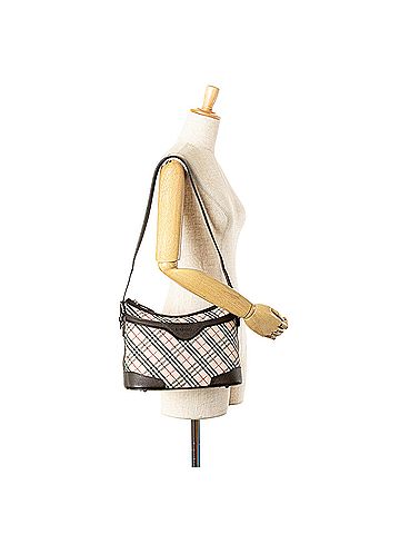 Burberry Nova Check Canvas Shoulder Bag (view 2)