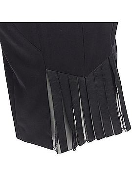 Alexander Wang Alexander Wang built-in corset strapless leather pleat back dress (view 2)