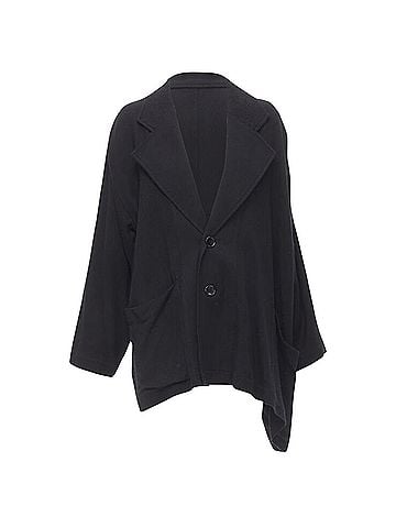 Comme des Garçons Comme Des Garcons wool wide cut asymmetric blazer (view 1)
