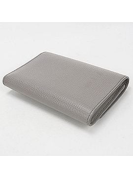 Loewe LOEWE Tri-fold Wallet C821S33X12 Vertical Small Anagram Women's Gray (view 2)