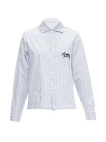 Gucci Gucci rabbprint striped cotton pyjama dress shirt (view 1)