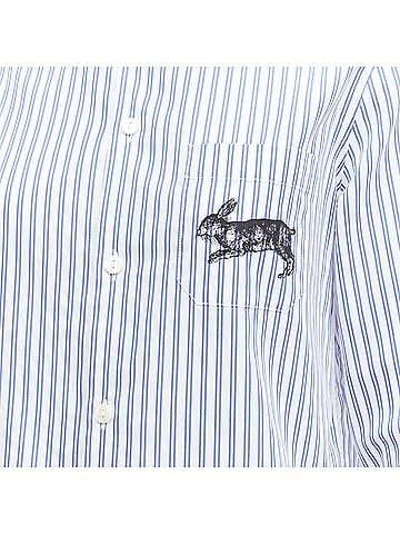 Gucci Gucci rabbprint striped cotton pyjama dress shirt (view 2)