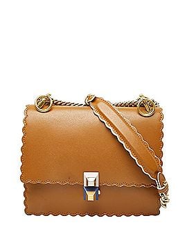 Fendi Fendi Kanai Mini Chain Shoulder Bag 8M0381 Brown Leather Women's FENDI (view 1)