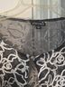 Roz & Ali Floral Black White Jacket Size 2X - photo 3
