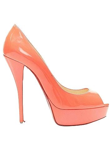 Christian Louboutin Christian Louboutin Lady Peep platform high heel shoes (view 1)