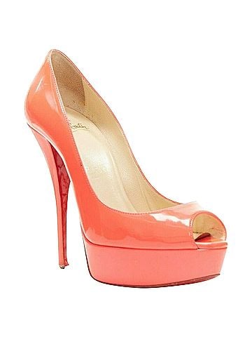 Christian Louboutin Christian Louboutin Lady Peep platform high heel shoes (view 2)