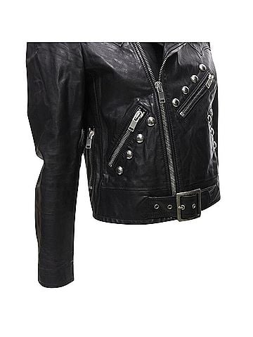 Saint Laurent Saint Laurent Hedi Slimane leather studded biker (view 2)