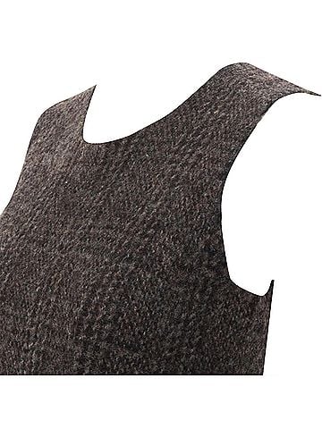 Comme des Garçons Comme Des Garcons boiled wool tweed edge midi dress (view 2)