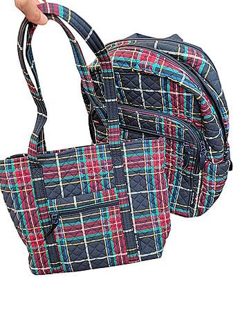 Vera Bradley tote and cotton campus Backpack (view 1)