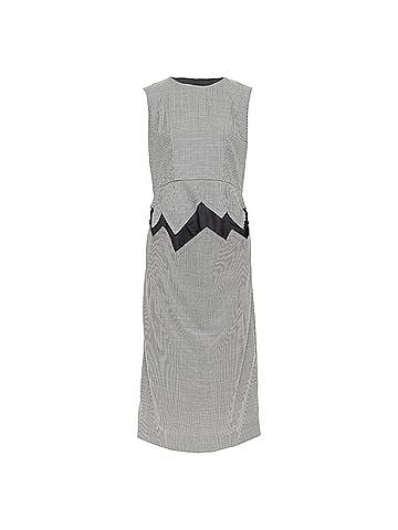Comme des Garçons Comme Des Garcons wool houndstooth cut out dress (view 1)