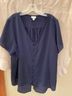 Lularoe Blue Short Sleeve Blouse Size XL - photo 3