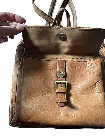 Hillard & Hanson Leather Backpack (view 2)