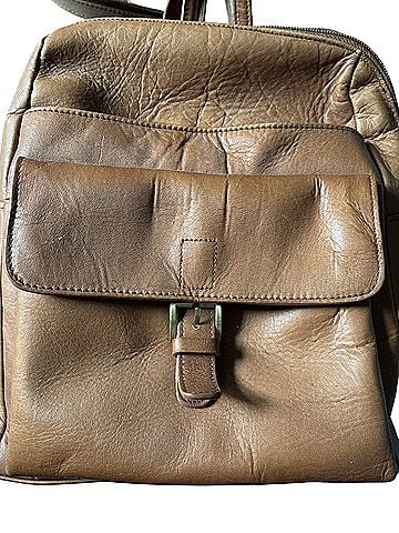 Hillard & Hanson Leather Backpack (view 1)