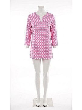 Sailor-Sailor Lucille Boca Grande Cane Print Tunic Top in Pink (view 1)