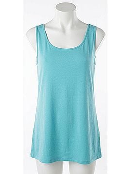 Angel Apparel Women's Tunic Tank Top in Aqua (view 1)