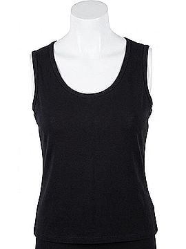 Angel Apparel Women's Bra-Friendly Knit Tank Top in Black (view 1)