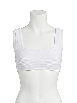 Rumer Rosa Crop Top in White (view 1)