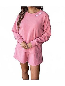 Southern Grace Pretty Lounge Top in Pink (view 2)