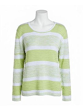 French Kyss Women's Two Tone Top in Lime (view 1)