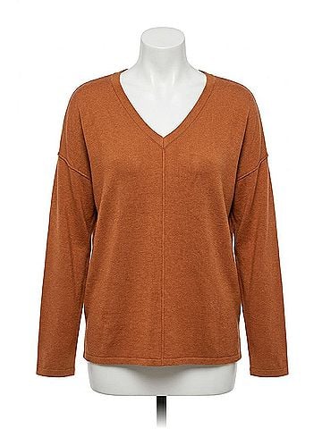 Tribal Slub Knit Flatlock Top in Bran (view 1)