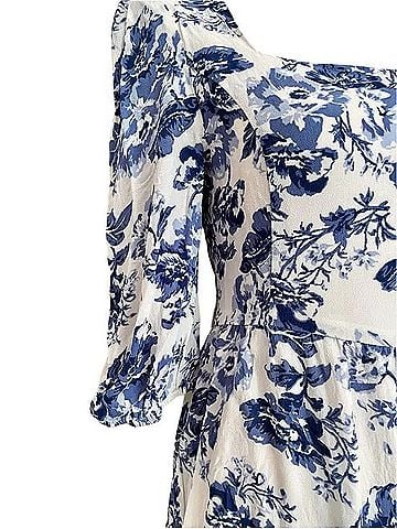 JLUXLABEL 3/4 Sleeve Mini Floral A-Line Dress Casual Dress (view 2)