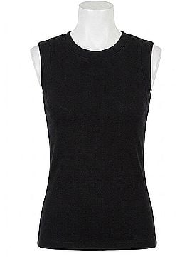 Sanctuary Ribbed Ruched Tank in Black (view 1)