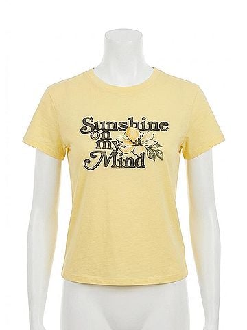 Z Supply Shine Short Sleeve Tourist Tee in Sunnyside (view 1)