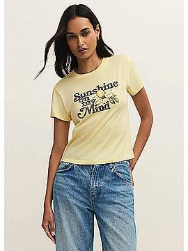Z Supply Shine Short Sleeve Tourist Tee in Sunnyside (view 2)