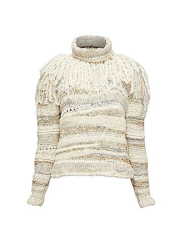 Prabal Gurung Prabal Gurung wool silk blend ethnic crochet sweater (view 1)