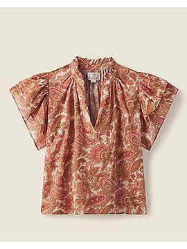Trovata Clover Blouse in Autumn Paisley (view 2)