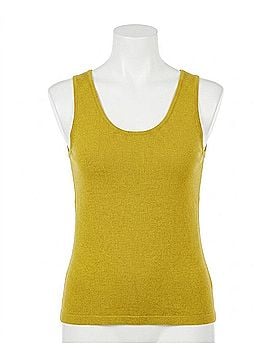 Angel Apparel Knit Tank Top in Mustard (view 1)