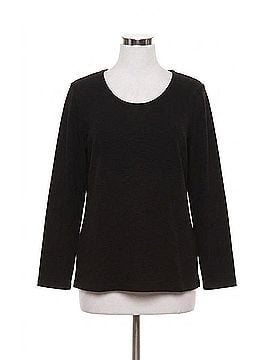 Parsley & Sage Wanda Long Sleeve Top in Black (view 1)