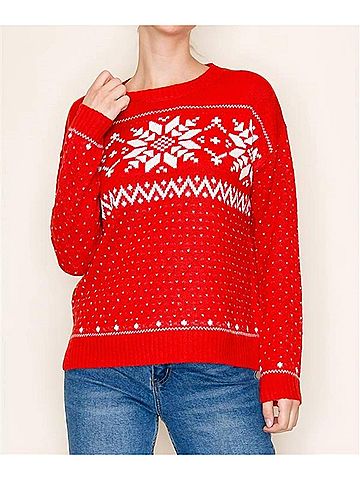 Staccato Griswold Sweater in Red (view 2)
