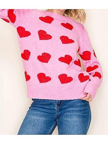 Staccato Amor Sweater in Pink (view 2)