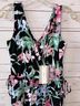 Tommy Bahama 100% Polyester Floral Black Multi Color Jumpsuit Size XS - photo 9
